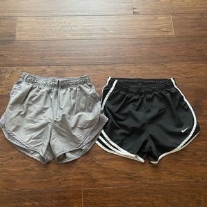 Nike black and grey shorts